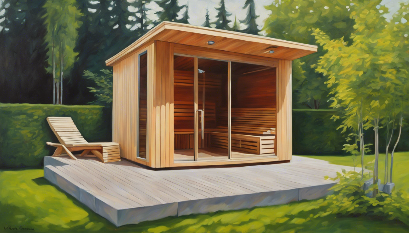 Sauna oder Infrarotkabine im Garten