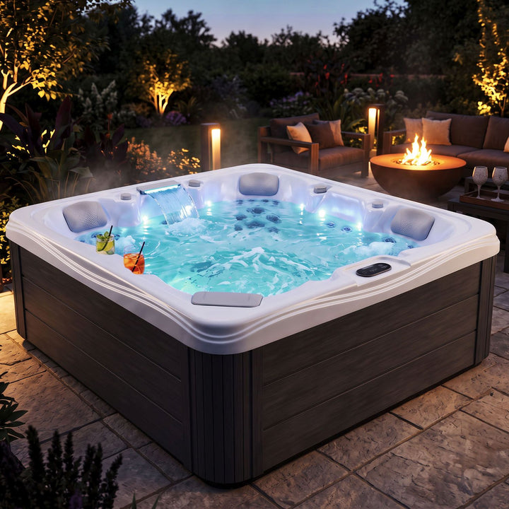 Spa extérieur Oasis Max 5 places | 34 jets de massage | LED et cascade