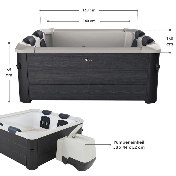 Bain à remous Oslo avec éclairage LED 