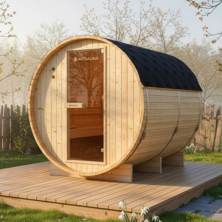 Sauna tonneau extérieur Spitzbergen 220 