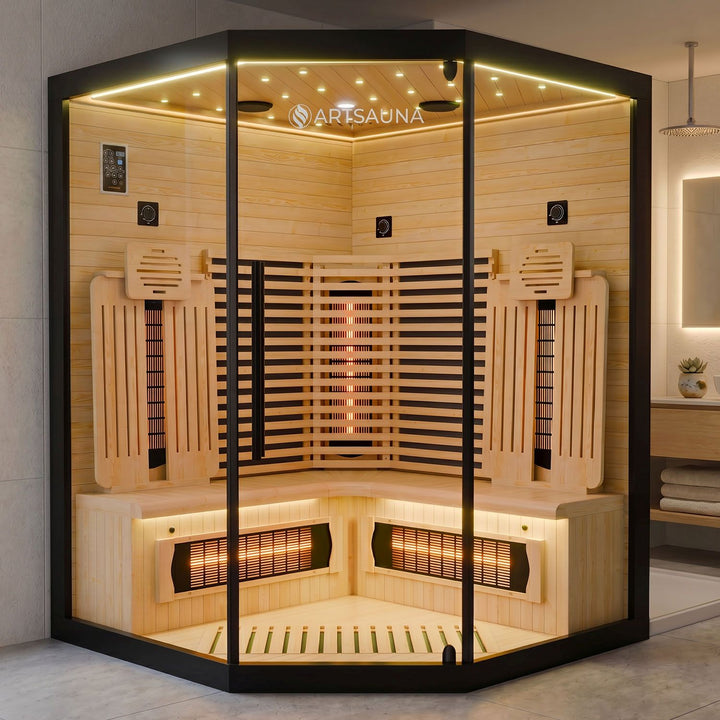 Cabine de sauna infrarouge Malmö 140 - Noire