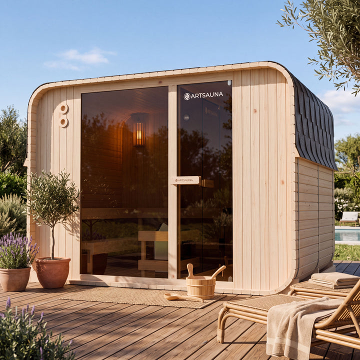 Sauna tonneau Cube Fjora XXL