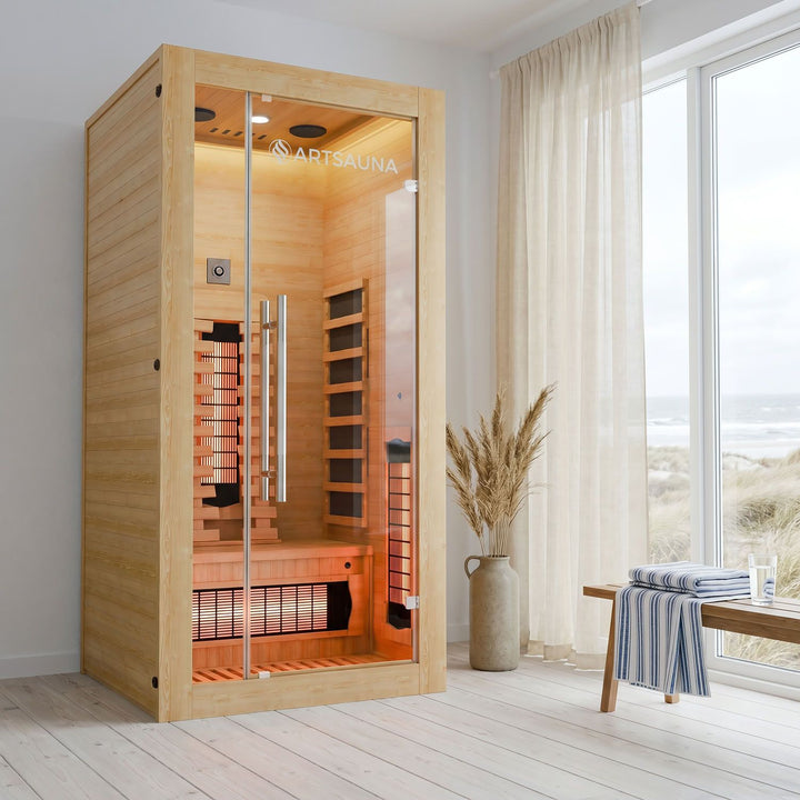 Cabine de sauna infrarouge Kiruna 90 Premium 