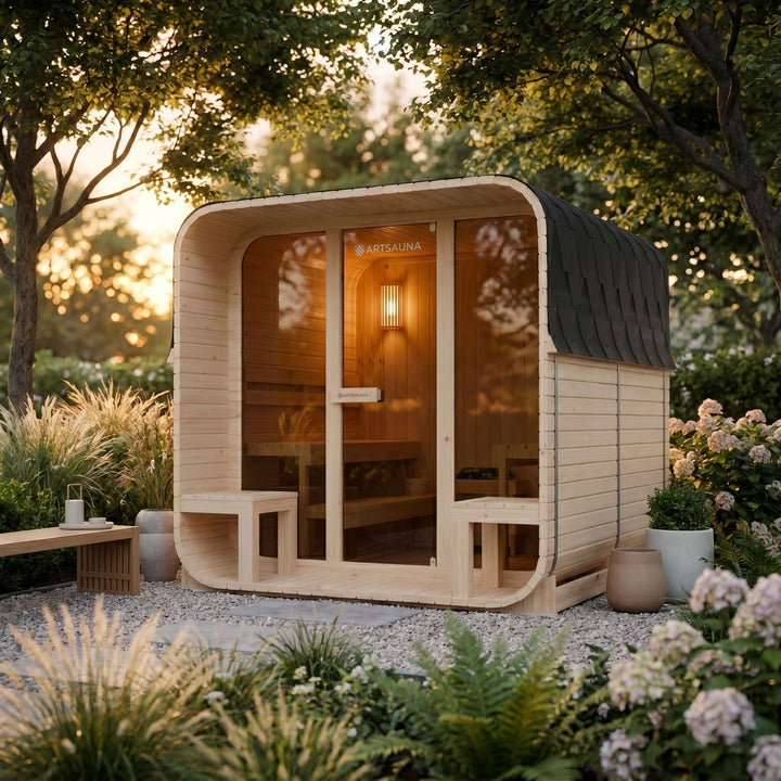 Sauna tonneau cubique Fjora XL