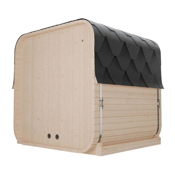 Sauna Nolvik L en forme de tonneau carré