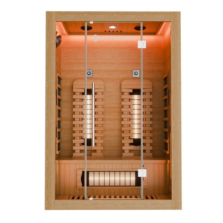 Cabine de sauna infrarouge premium Kiruna 130 