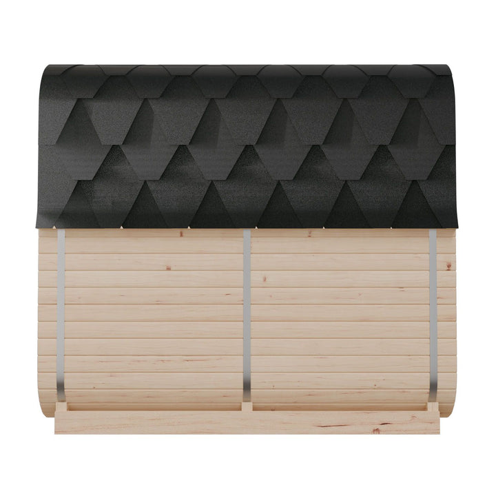 Sauna Nolvik XXL en forme de tonneau carré