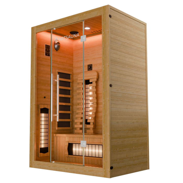 Cabine de sauna infrarouge premium Kiruna 130 