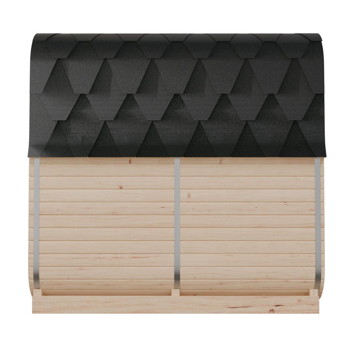 Sauna Nolvik XL en forme de tonneau carré