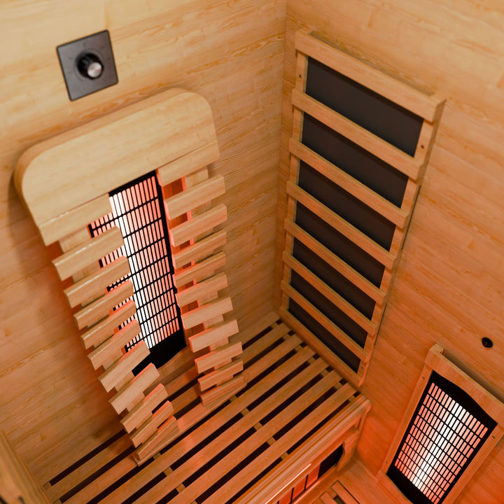 Cabine de sauna infrarouge Kiruna 90 Premium 