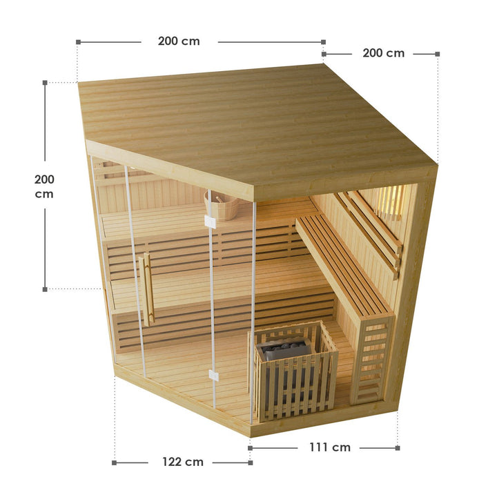Cabine de sauna premium Espoo200 
