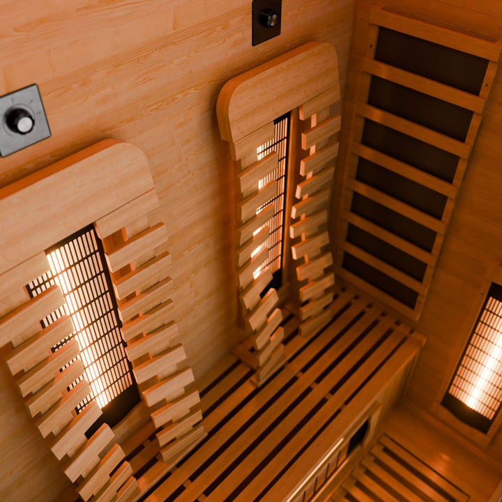 Cabine de sauna infrarouge premium Kiruna 130 