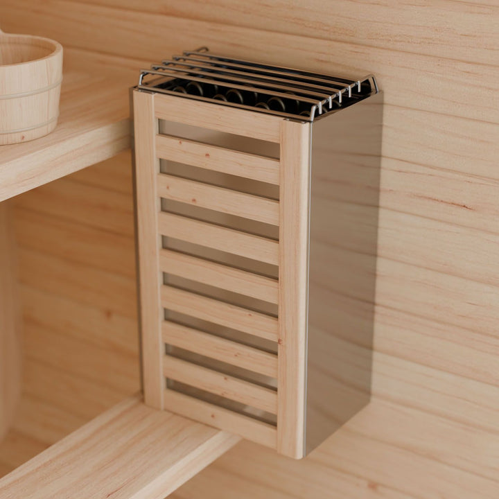 Sauna Nolvik S en forme de tonneau carré