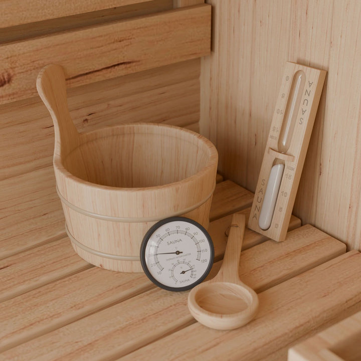 Sauna Nolvik L en forme de tonneau carré