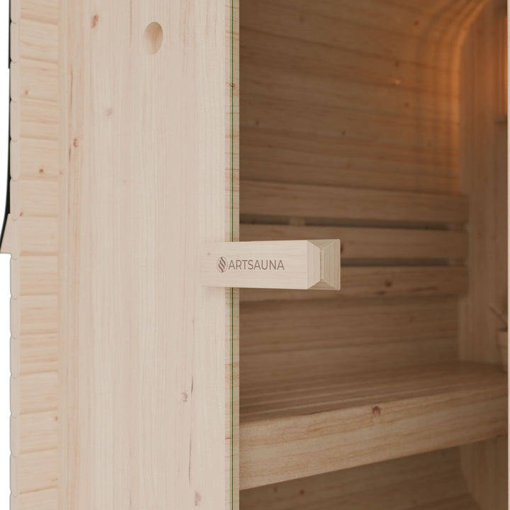Sauna Nolvik L en forme de tonneau carré