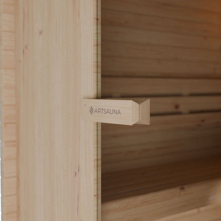Sauna Nolvik XL en forme de tonneau carré