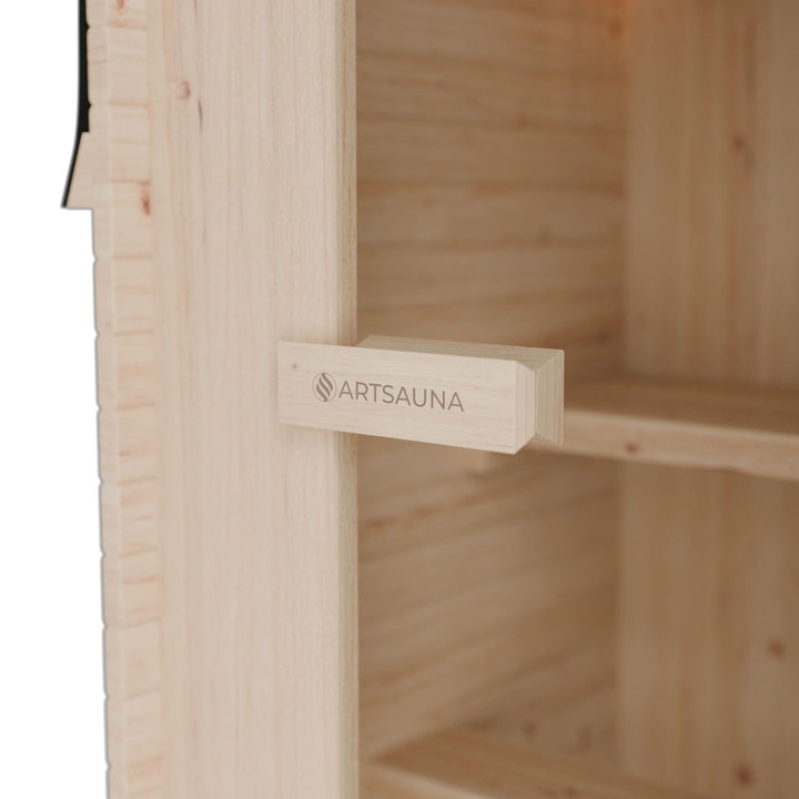Sauna Nolvik S en forme de tonneau carré