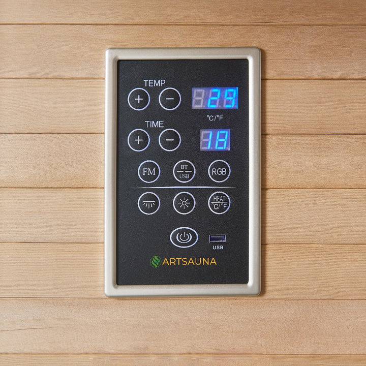 Cabine de sauna infrarouge Kiruna 90 