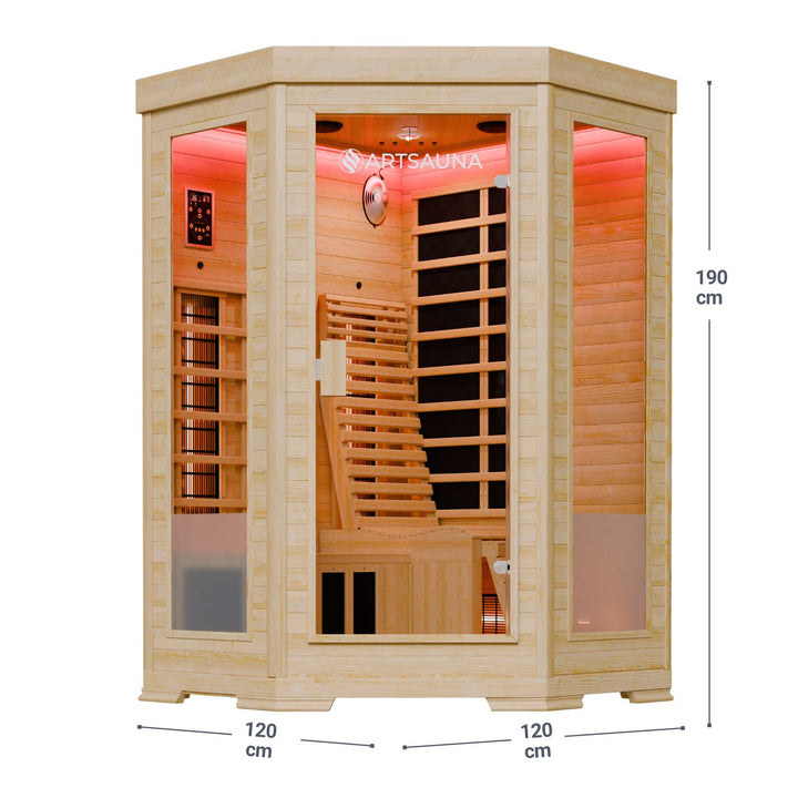 Cabine de sauna infrarouge Aalborg 