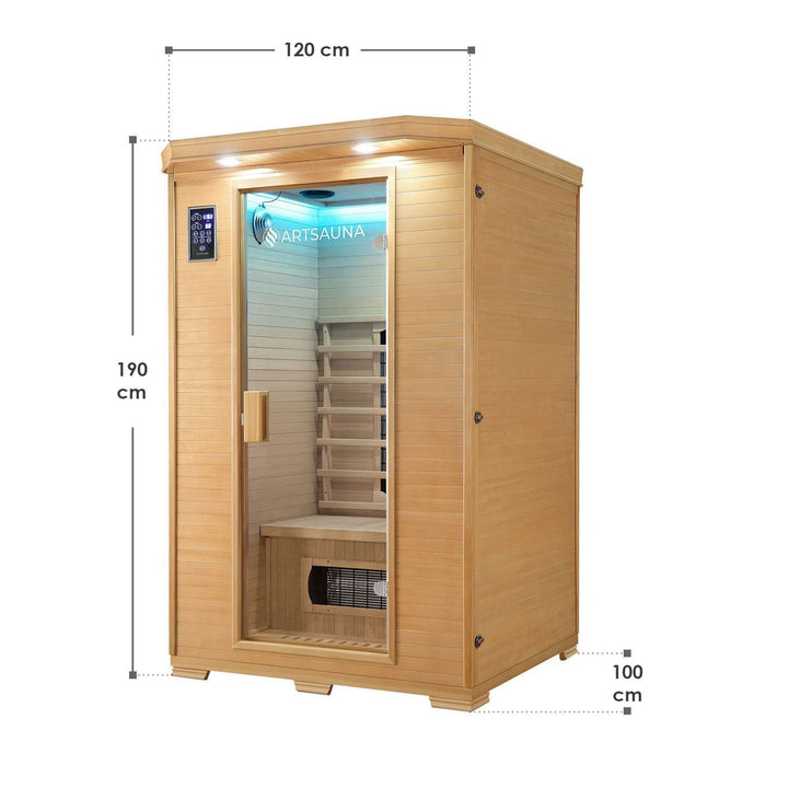 Cabine infrarouge Oslo avec radiateurs en céramique 