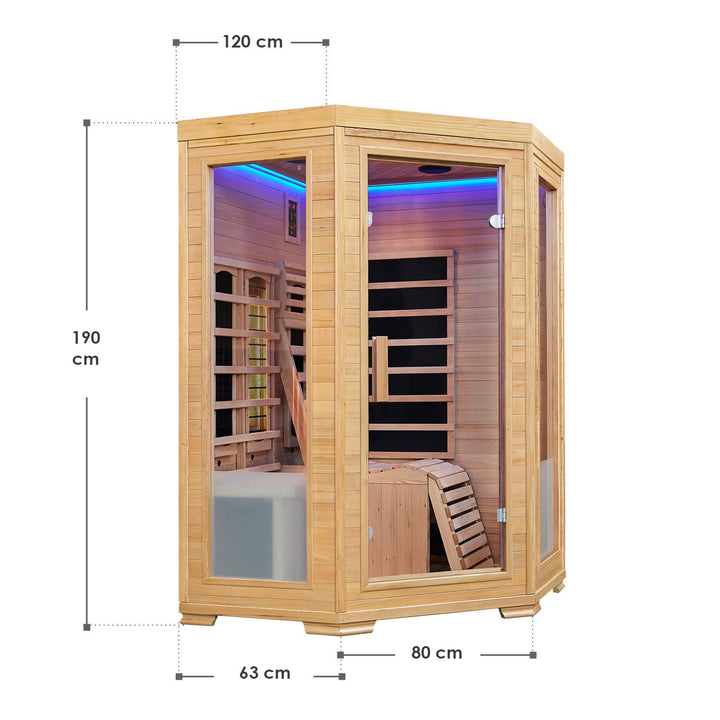 Cabine de sauna infrarouge Aalborg 