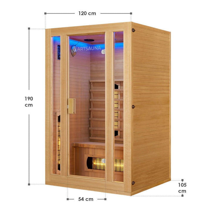 Cabine de sauna infrarouge Nyborg S120V 