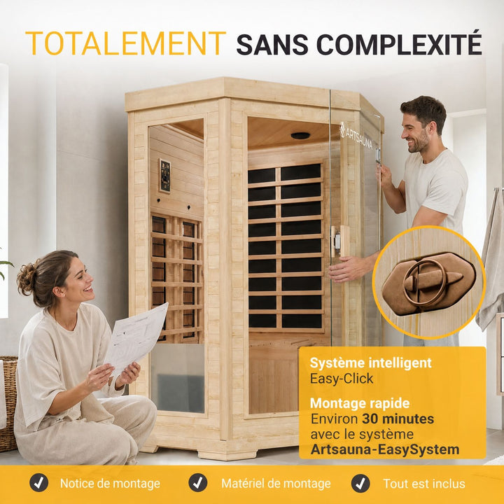 Cabine de sauna infrarouge Aalborg 