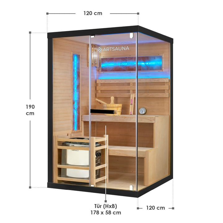 Sauna intérieur Vantaa 120 - Pierre de sel 