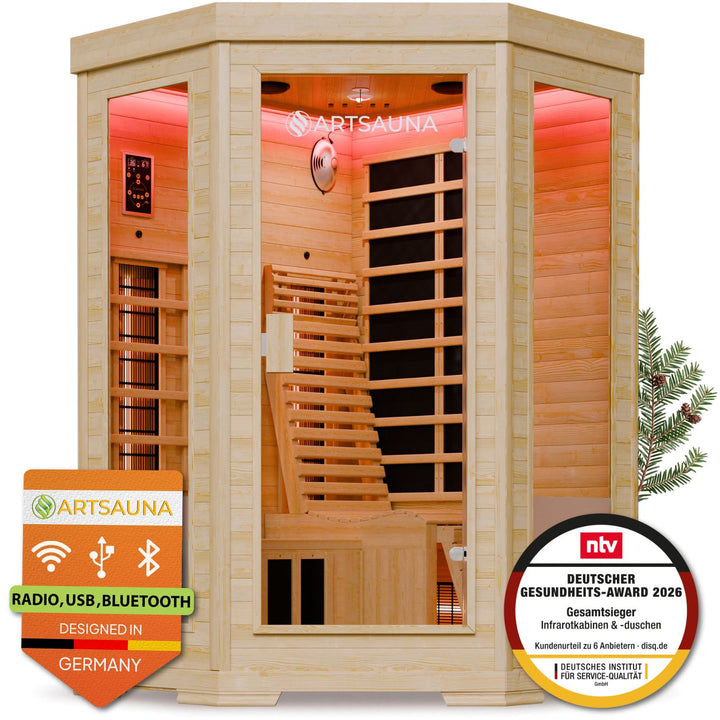 Cabine de sauna infrarouge Aalborg 