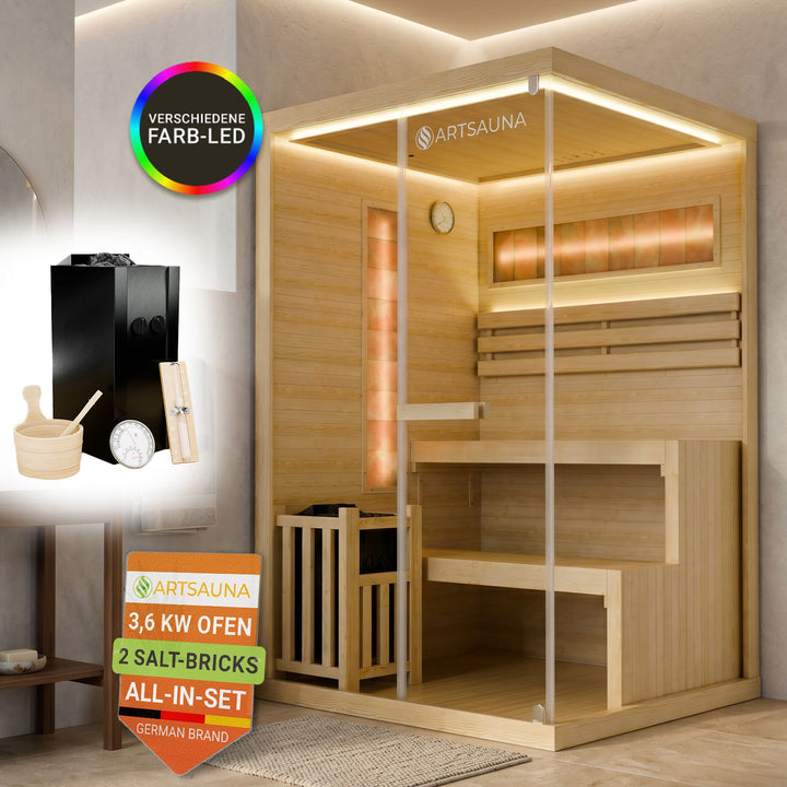 Sauna intérieur Vantaa 120 - Pierre de sel 
