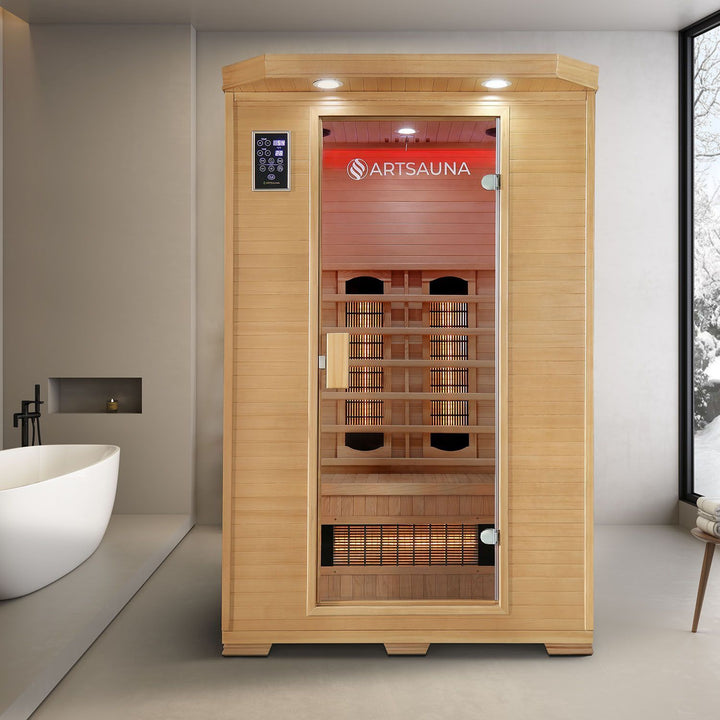 Cabine infrarouge Oslo avec émetteurs à spectre complet 