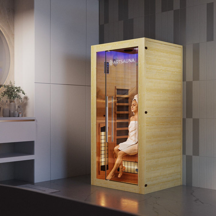 Cabine de sauna infrarouge Kiruna 90 Premium 