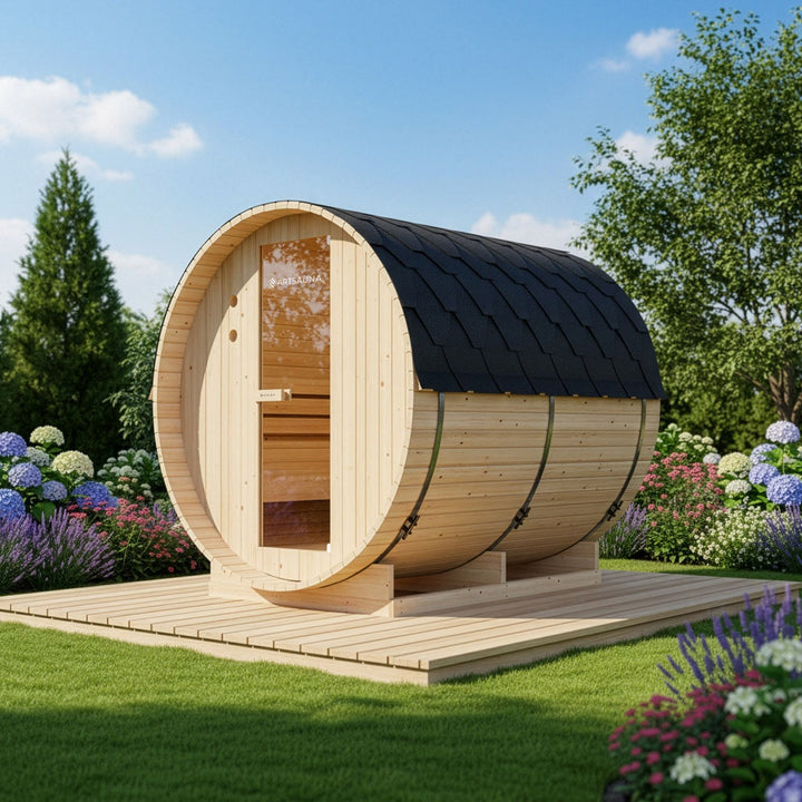 Sauna tonneau extérieur Spitzbergen 220 