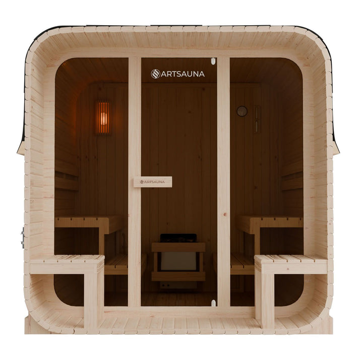 Sauna tonneau cubique Fjora XL
