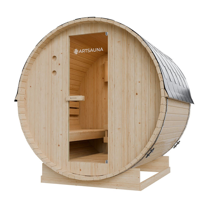 Sauna tonneau extérieur Spitzbergen 180 
