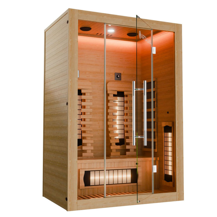 Cabine de sauna infrarouge premium Kiruna 130 