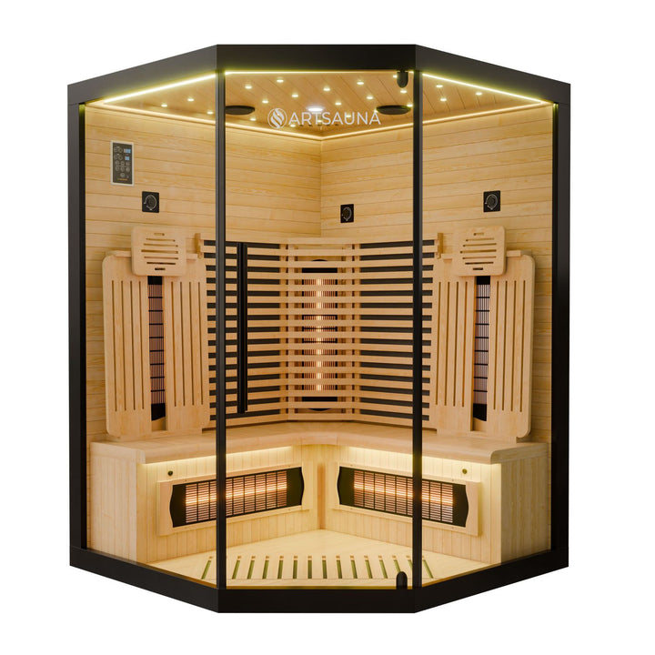 Cabine de sauna infrarouge Malmö 140 - Noire