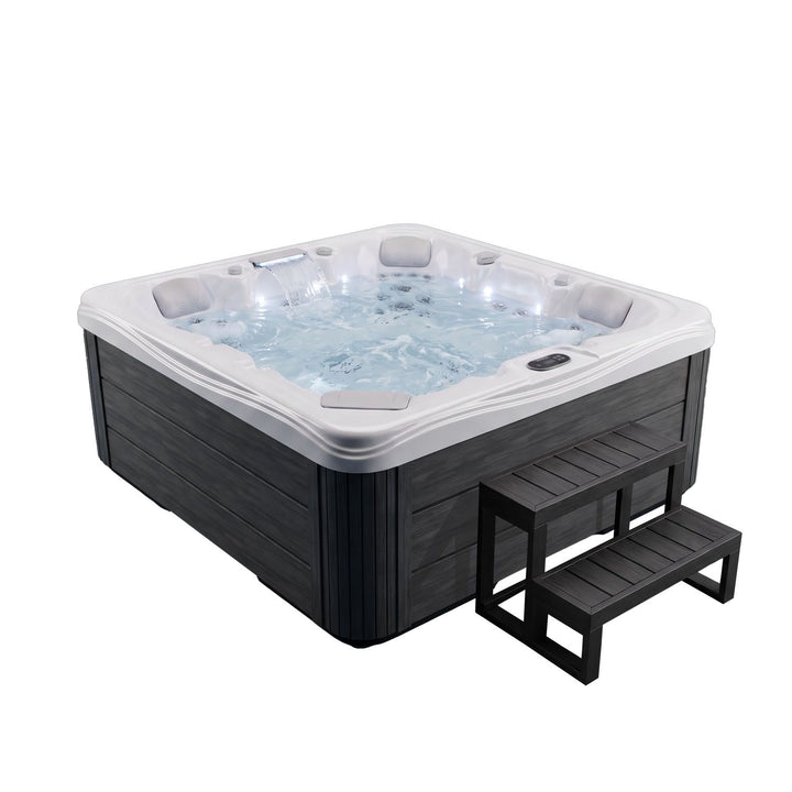 Spa extérieur Oasis Max 5 places avec escalier | 34 jets | LED et cascade